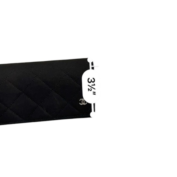 Chanel Quilted sunglasses case only with cleaning cloth